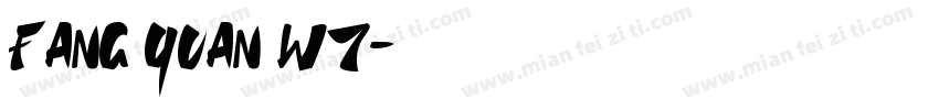 fang yuan w7字体转换